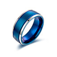 Band Ring Black Blue Gold Titanium Steel Stylish Basic Casual / Sporty 1pc 8 9 10 11 12 / Women