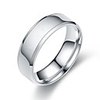 Band Ring Black Gold Silver Titanium Steel Simple Basic 1pc 5 6 7 8 9 / Women