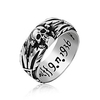 Band Ring Black Silver Titanium Steel Skull Letter Basic Vintage Fashion 1pc 7 8 9 10 11 / Men
