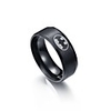 Band Ring Black Stainless Steel Tungsten Steel Metal Initial One-piece Suit 7 8 9 10 11 / Men