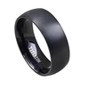 Band Ring Black Titanium Steel Tungsten Steel Punk Simple Style Initial / Men