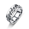 Band Ring Bottle Opening Black Gold Silver Stainless Steel Twist Circle Asian Classic 7 8 9 10 11 / Women