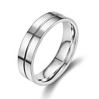 Band Ring Classic Silver Titanium Steel Classic 1pc 7 8 9 10 11 / Men