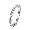Band Ring Cubic Zirconia Silver S925 Sterling Silver Ladies Fashion Small 6 7 8 9 / Women