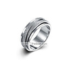 Band Ring Double Twine Silver Steel Stainless Basic Vintage 1pc 8 9 / Men