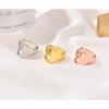 Band Ring Geometrical Rose Gold Gold Silver Alloy Alphabet Shape Simple Punk Trendy 1pc One Size / Men