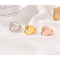 Band Ring Geometrical Rose Gold Gold Silver Alloy Alphabet Shape Simple Punk Trendy 1pc One Size / Men