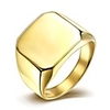 Band Ring Golden Silver Titanium Steel Gold Plated Simple Style Fashion 7 8 9 10 / Men