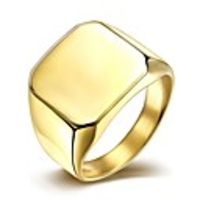 Band Ring Golden Silver Titanium Steel Gold Plated Simple Style Fashion 7 8 9 10 / Men