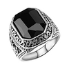 Band Ring Hollow Black Red Resin Alloy Faith Class Vintage European Trendy 1pc 7 8 9 10 / Men