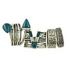 Band Ring Retro Green Resin Rhinestone Alloy Precious Joy Believe Stylish Vintage Trendy 4pcs One Size / Women