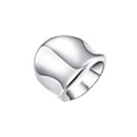 Band Ring Silver Silver Plated Alloy Ladies Unusual Unique Design / Women