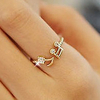 Band Ring Synthetic Diamond Golden Silver Rhinestone Alloy Music Music Notes Love Ladies Unusual Unique Design 1pc One Size / Women