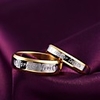 Band Ring Two tone M W Titanium Steel Ladies Fashion 6 7 8 9 10 / Couple