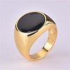 Band Ring Vintage Style Gold Copper Silver Plated Glass Precious Vintage Fashion 1pc 9 10 / Men
