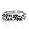 Band Ring Vintage Style Silver Copper Silver Plated Roses Precious Vintage Fashion 1pc 9 10 / Men