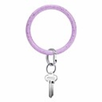 bangle key ring wrist keychain bracelet round silicone keyring holder for women girls