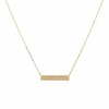 bar necklaces for women gold,  hammered dainty bar pendant necklace simple necklaces 14k gold plated for jewelry gift