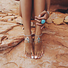 Barefoot Sandals Ankle Bracelet Classic Vintage European Women