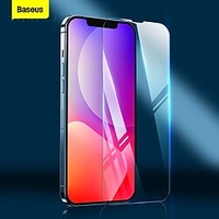 Baseus 0.3mm Full-glass Crystal Tempered Glass Film For iP13/13 Pro 6.1inch 2pcs Pasting Artifact Transparent miniinthebox