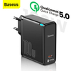 BASEUS 100 W Output Power USB C PD Charger Fast Charger Phone Charger GaN Charger Laptop Charger Portable Charger Multi-Output Fast Charge For iPad Cell Phone Laptop Tablet miniinthebox