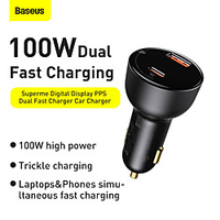 BASEUS 100 W Output Power USB USB C PD Charger Car USB Charger Socket Fast Charger Phone Charger Multi-Output Fast Charge For Universal miniinthebox