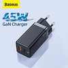 Baseus 65W GaN Charger Quick Charge 4.0 3.0 Type C PD USB Charger with QC 4.0 3.0 Portable Fast Charger ForiP ForXiaomi Laptop