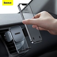 Baseus Car Phone Holder Clip-on Air Vent Phone Holder Car Portable Phone Holder miniinthebox
