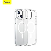 Baseus Crystal Magnetic Phone Case For iP13 6.1 inch Full Coverage Tempered Glass Transparent miniinthebox