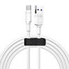Baseus Double-ring Huawei quick charge cable USB For Type-C 5A 2m White