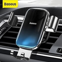 Baseus Gravity Car Phone Holder for Samsung Universal Car Air Cent Vent Mount Smartphone Metal Car Charging Stand Phone Holder miniinthebox