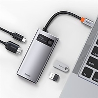 BASEUS High Speed with Card Reader(s) OTG Support Power Delivery Function USB 3.0 USB C to HDMI 2.0 USB 2.0 USB 3.0 USB 3.0 USB C USB Hub 4 Ports For Windows,  PC,  Laptop miniinthebox