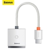 Baseus Lite Series Adapter HDMI-compatible to VGA (3.5 mm Aux Port Micro USB Power Input) Black miniinthebox