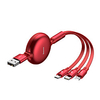 BASEUS Micro USB Lightning USB C Cable 1 to 3 3.5 A 1.2m(4Ft) Aluminum TPE For Macbook iPad Samsung Phone Accessory miniinthebox