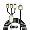 BASEUS Micro USB Lightning USB C Cable 1 to 3 3.5 A 1.2m(4Ft) Zinc Alloy Nylon TPE For Macbook iPad Samsung Phone Accessory miniinthebox