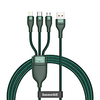 BASEUS Micro USB Lightning USB C Cable 3 In 1 Braided High Speed 5 A 1.2m(4Ft) Nylon For Xiaomi Huawei OnePlus Phone Accessory miniinthebox