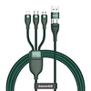 BASEUS Micro USB Lightning USB C Cable All-In-1 Braided High Speed 5 A 1.2m(4Ft) Nylon TPE Aluminium Alloy For Macbook iPad Samsung Phone Accessory miniinthebox