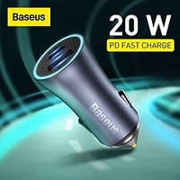 Baseus PD 20W Car Charger Fast USB Charger for Mobile Phone Fast Charge 4.0 3.0 Type C PD Charger for iPhone QC 4.0 3.0 Charger miniinthebox