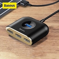 Baseus USB HUB 4 in 1 USB 3.0 HUB Type C HUB to USB 3.0 for MacBook Pro Air USB 2.0 HUB LED USB Splitter for Huawei Notebook HUB miniinthebox