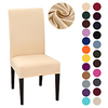 Basic Solid High Quality Super Soft Chair Cover Stretch Removable Washable Dining Room Chair Protector Slipcovers Home Decor Dining Room Seat Cover miniinthebox