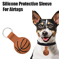 Basketball Pattern Protective Case For Airtags Key Finder Cover Anti-lost Anti-Scratch Protective Sleeve Soft Skin Cover For Apple Airtags Locator Tracker Accessories miniinthebox