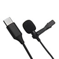 BassPal Professional Lavalier Lapel Microphone Omnidirectional Mic 360 Easy Clip On only for USB Type-C Interface Device