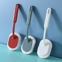 Bath Caddies Bathroom Long Handle Sponge Brush Wall Cleaning Brush Bathtub Sponge Brush Floor Tile Brush Sponge Scouring Pad