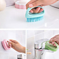 Bath Caddies Bathtub Brush Household Bathroom Tile Brush Kitchen Cleaning Brush Tool Pot Brush Multifunctional Household Cleaning Brush