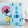 Bath Puppy Digital Printing Shower Curtain Shower Curtains Hooks Modern Polyester New Design