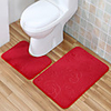 Bath Rugs Red Casual Polyester