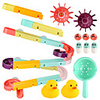 Bath Toy Bathtub Pool Toys Bath Toys Bathtub Toy Wheels Water Ball Duck Plastic Rubber Floating Suction Cup Style Funny Swimming Bathtub Bathroom Kid