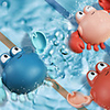 Bath Toy Fishing Floating Squirts Toy Bathtub Pool Toys Water Pool Bathtub Toy Bath Toys Bathtub Toy Crab Plastic Floating Wind Up Swimming Swimming Pool Bathtub Bath Time Bathroom Kid