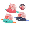 Bath Toy Fishing Floating Squirts Toy Water Scoop Toy Bathtub Pool Toys Bathtub Toy Pig Plastic Wind Up Swimming Swimming Pool Bathtub Bathroom Kid