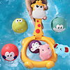 Bath Toy Water Toys Fishing Floating Squirts Toy Water Scoop Toy Bathtub Pool Toys Bath Toys Bathtub Toy Rubber as Children